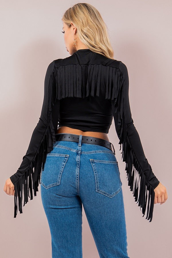 Fringe Back Top