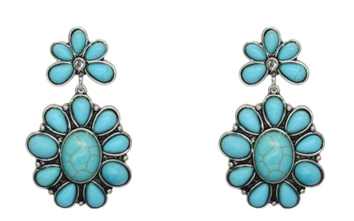 Metal Concho earring