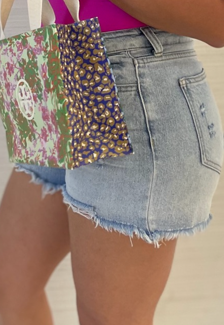 Denim shorts