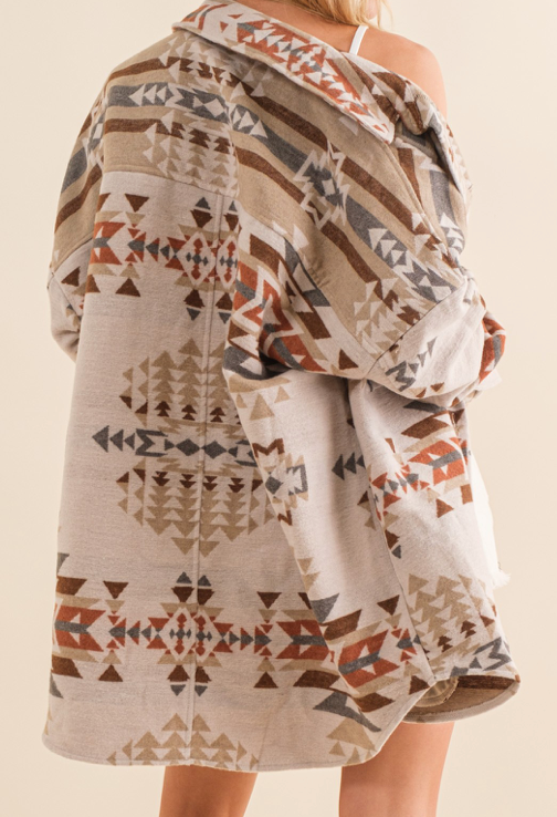 Aztec Oversized Western Jacket